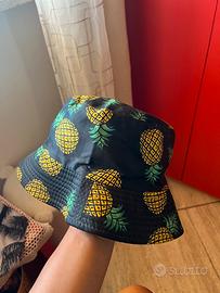 Cappello da pescatore con motivo d’ananas