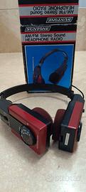 Radio a Cuffia Vintage Suntone AM/FM Stereo Anni80