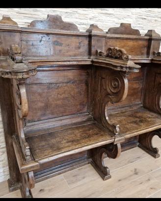 stallo arredo sacro scranno  coro inginocchiatoio