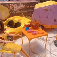 Buggy Barbie con rimorchio tenda pieghevole