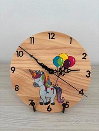 Orologio cameretta dipinto a mano