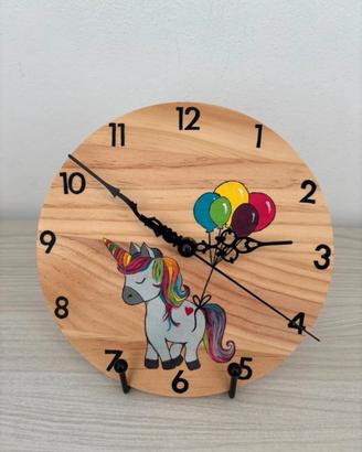 Orologio cameretta dipinto a mano