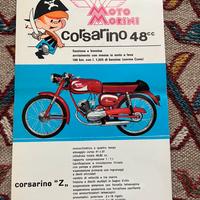 DEPLIANT ORIGINALE MOTO MORINI CORSARINO 1964