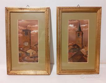 Francesco Bertini - 2 Dipinti a olio su rame