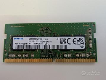 RAM SAMSUNG 8GB DDR4 3200 Mhz