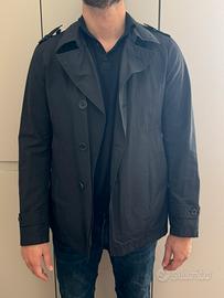 Trench uomo Herno blu, taglia 52