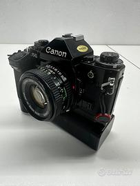 Canon A1 + Motore + 50mm f1.8