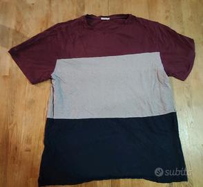 Scout tshirt 3 colori righe rosso blu grigio XL