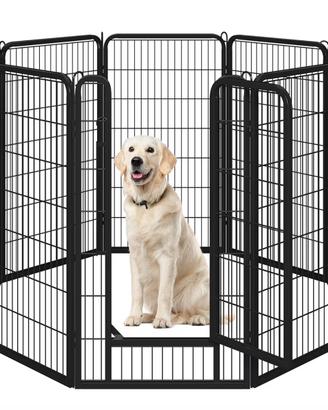 Recinzione in ferro con rete per cani
