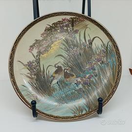 antico piatto satsuma giapponese Meiji