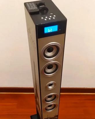 Impianto audio 2x15w con subwoofer 30w bluetooth