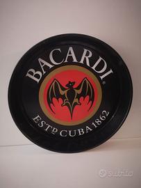 Vassoio Bacardi Nero - Vintage – Metallo