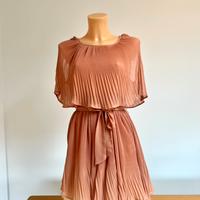 Twin Set - abito plissettato color rosa cipria