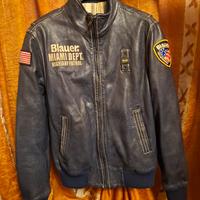 giubbotto pelle blauer 14 anni