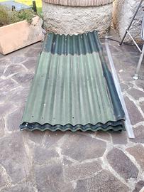 Lastre da copertura ondulato in fibrobitume verde