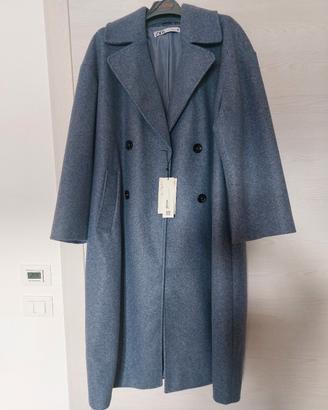 Cappotto Zara NUOVO con etichetta – Grigio Azzurro