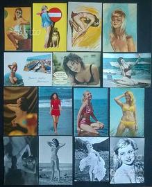 Donne Sexy e/o in costume da bagno - 25 cartoline