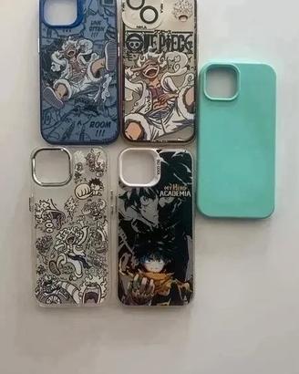 5 Cover iPhone 15 - One Piece / My Hero Academia