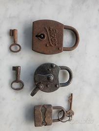 lucchetti vintage da collezione
