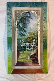 Serigrafia Con Cornice Decorata a mano