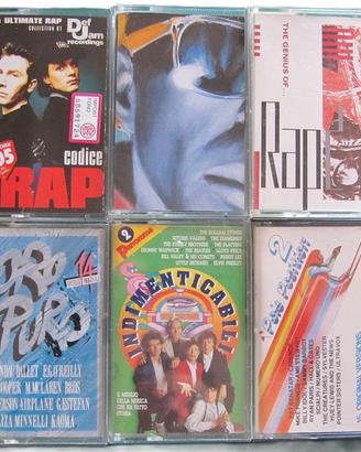 Lotto Audio Cassette Originali Pop e Rap Compilati
