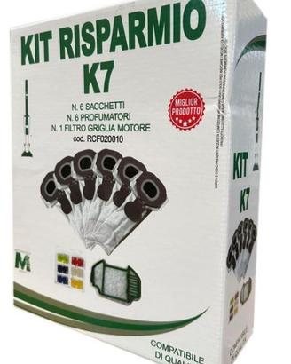 Kit 6 sacchetti  compatibile per  folletto vk7