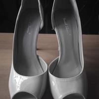 Scarpe con tacco grigie da donna 39