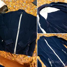 Felpa Virtus Palestre taglia XL Made in Italy zip 