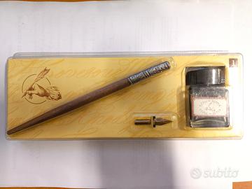 Set di Scrittura con Calamaio, Pennino e Inchiostr