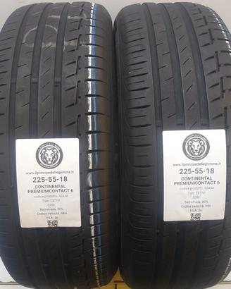 2 GOMME 225 55 18 CONTINENTAL A52434