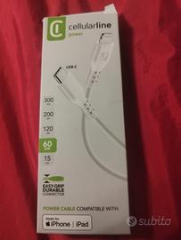 Cavo USB tipo C per i-phone e i-pad
