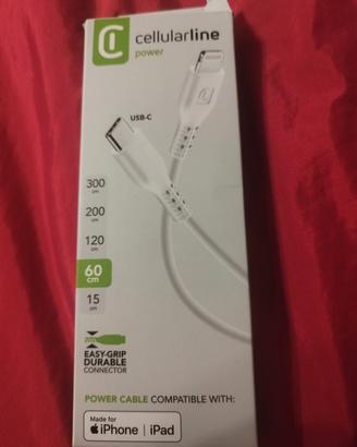 Cavo USB tipo C per i-phone e i-pad