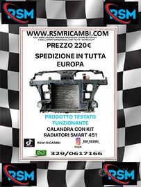 CALANDRA CON KIT RADIATORE SMART 451 BENZINA