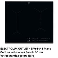 Electrolux piano cottura induzione 4 fuochi