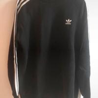 Felpa adidas originals 3 stripes nera L