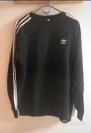 Felpa adidas originals 3 stripes nera L