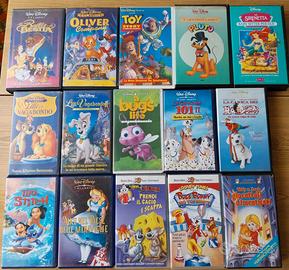 Lotto 45 VIDEOCASSETTE VHS WALT DISNEY WARNER BROS