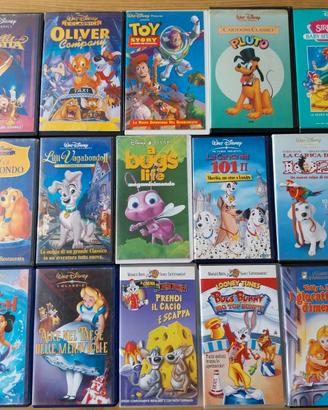 Lotto 45 VIDEOCASSETTE VHS WALT DISNEY WARNER BROS