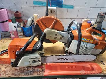 motosega  più mototroncatrice stihl 