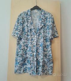 Giacca donna estiva leggera vintage a fiori -  XL