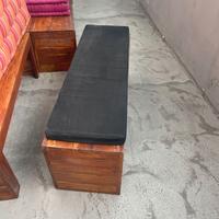 Cuscini in gommapiuma 144x5 cm con fodera nera