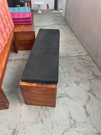 Cuscini in gommapiuma 144x5 cm con fodera nera