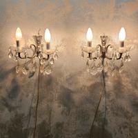 coppia di applique da parete vintage