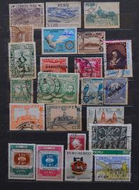 321 Francobolli Sudamericani con raccoglitore