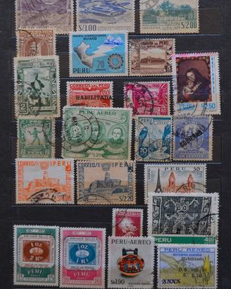 321 Francobolli Sudamericani con raccoglitore