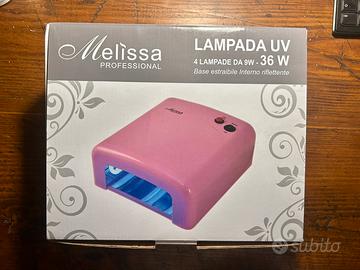 Lampada UV professionale +  4 smalti abbinati