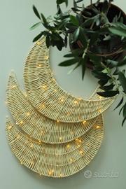 HOA - Luna decorativa in rattan - Nuova