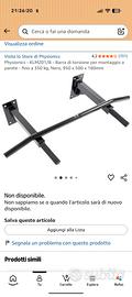 Barra trazioni a parete