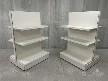 Scaffale bifacciale gondola 1 m x90 cm. H. 1,60 m.