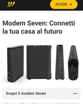 Modem Fastweb Seven più 2 Booster Seven 